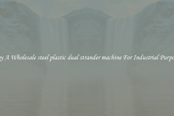 Buy A Wholesale steel plastic dual strander machine For Industrial Purposes