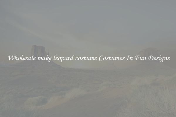 Wholesale make leopard costume Costumes In Fun Designs