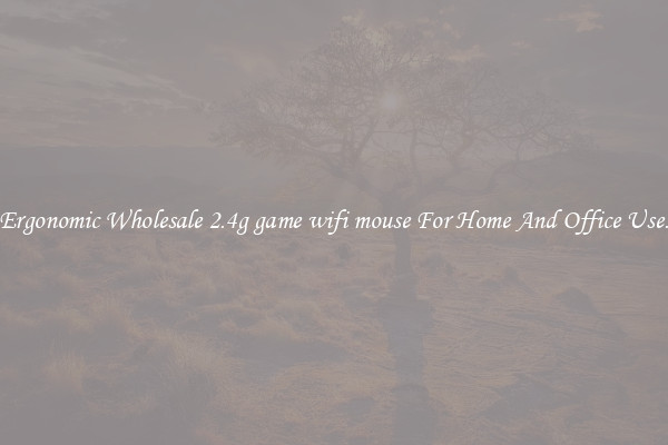 Ergonomic Wholesale 2.4g game wifi mouse For Home And Office Use.