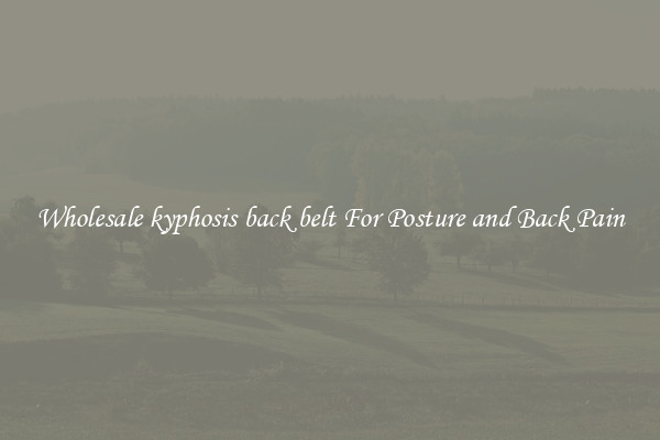 Wholesale kyphosis back belt For Posture and Back Pain