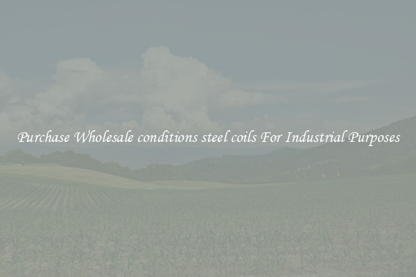 Purchase Wholesale conditions steel coils For Industrial Purposes