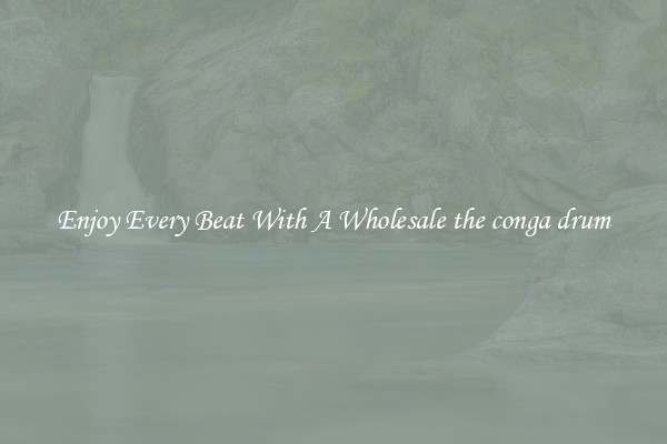Enjoy Every Beat With A Wholesale the conga drum