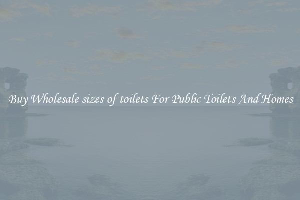 Buy Wholesale sizes of toilets For Public Toilets And Homes