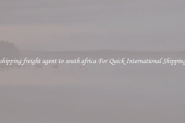 shipping freight agent to south africa For Quick International Shipping