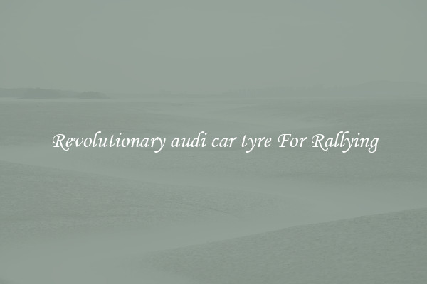 Revolutionary audi car tyre For Rallying